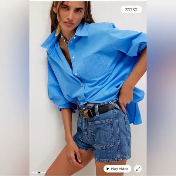 Free People/We the Free Bettie Sailor Shorts in Vixen Size 30. NWT - Picture 3 of 12